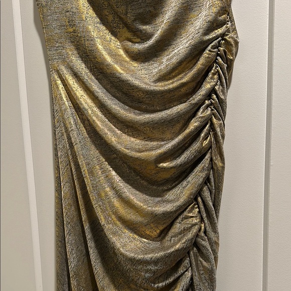 Anthropologie The Maya Ruched Cowl-Neck Sheath Dress with Slit for Cocktail - Picture 5 of 7